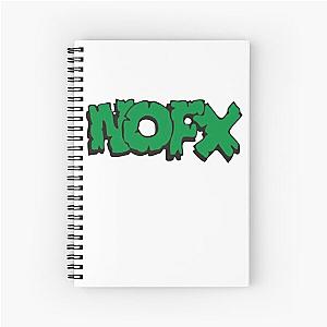 Nofx punk band logo Spiral Notebook