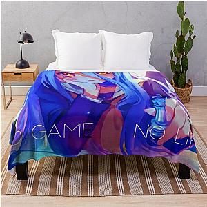 Shiro No Game No Life Epic Artwork for Fan Throw Blanket