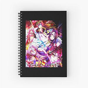 For Mens Womens No Game No Life Anime Cute Graphic Gifts Spiral Notebook