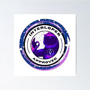 No Man's Sky - Interloper Approved - Stickertshirt Poster