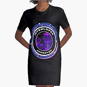 No Man's Sky - Interloper Approved - Stickertshirt - Inverted Version Graphic T-Shirt Dress