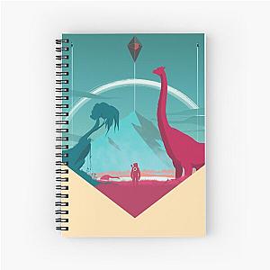 No Man's Sky - Minimalist Travel Style - Video Game Art Spiral Notebook