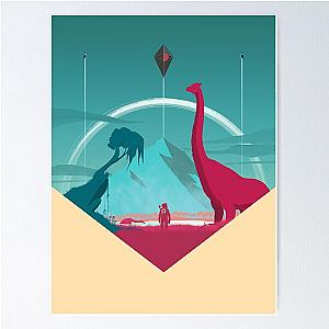 No Man's Sky - Minimalist Travel Style - Video Game Art Poster