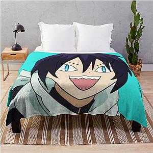 Noragami Yato's funny face throw blanket