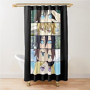 five beautiful anime noragami art shower curtain