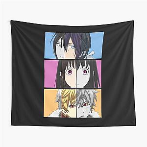 Three Faces Anime Noragami Art Tapestry for Fans