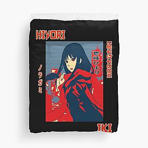 hiyori iki noragami anime girl art gift for fans Duvet Cover