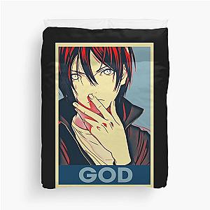Color God anime noragami art gift for fans Duvet Cover