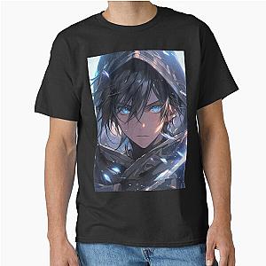 Yato Noragami Anime Hooded Deity Focused Classic T-Shirt
