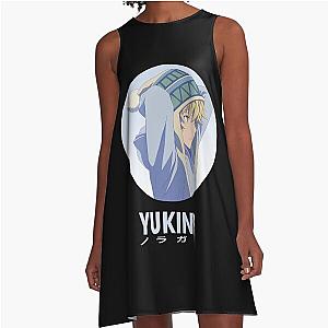 Yukine Cute Face Anime Noragami Art Gift for Fans A Line Dress