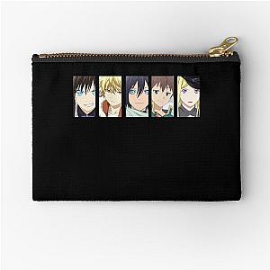 Five faces anime Noragami art gift for fans Zipper Pouch