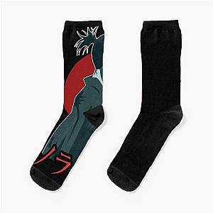 noragami moon anime art gift for fans Socks