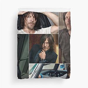 Norman Reedus Rectangular Photo Collage Duvet Cover