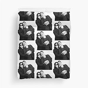 Daddy Jeffrey Dean Morgan & Norman Reedus in Black & White Duvet Cover