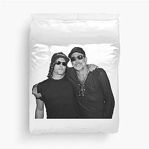 Jeffrey Dean Morgan & Norman Reedus B&W Duvet Cover