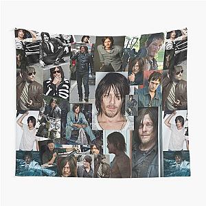 Norman Reedus Fan Made Assorted Random Photo Collage Tapestry