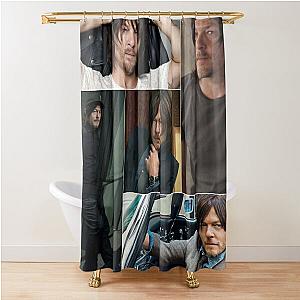 Norman Reedus Rectangular Photo Collage Shower Curtain