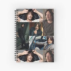 Norman Reedus Rectangular Photo Collage Spiral Notebook