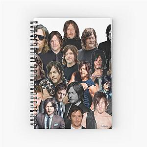 norman reedus Photo collage Spiral Notebook