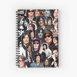 Norman Reedus Collage Spiral Notebook