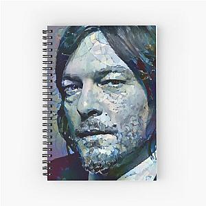 Norman Reedus Portrait Spiral Notebook