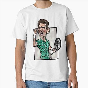 Caricature Freehand drawing Resembling Novak Djokovic Classic T-Shirt