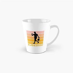 Novak Djokovic Tennis Silhouette Retro Design Mug