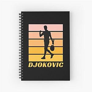 Novak Djokovic Tennis Retro Design Notebook