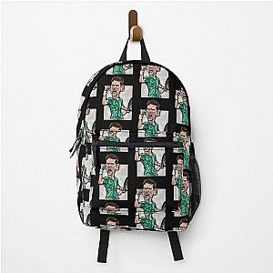 Caricature Freehand drawing resembling Novak Djokovic Backpack