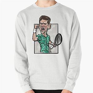 Caricature Freehand drawing of Novak Djokovic Sweatshirt