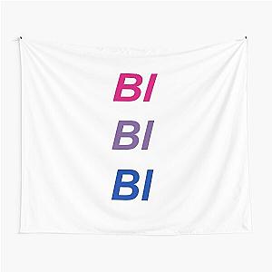 Bi Bi Bi Pride Flag NSYNC Vertical Minimalist Text Tapestry