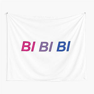 Bi Bi Bi Pride Flag NSYNC Horizontal Minimalist Text Tapestry