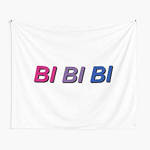 Bi Bi Bi Pride Flag NSYNC Horizontal Text with Black Shadow Tapestry