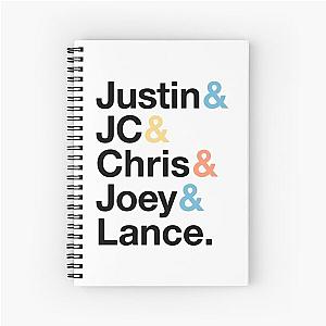 NSYNC Names & Ampersand Style Spiral Notebook