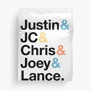 NSYNC Names & Ampersand Style Duvet Cover