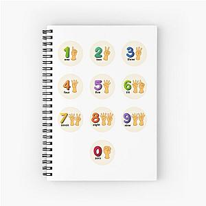 numberblocks - finger art stickers Spiral Notebook