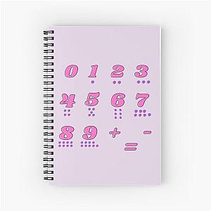 Pink Digits Numberblocks Spiral Notebook