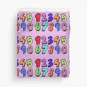 Colorful Numberblocks for Kids Duvet Cover