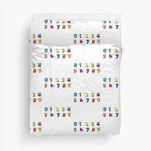 Numberblocks monsters Duvet Cover