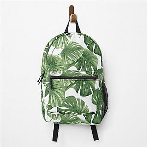 Tropical Oasis  Lush Monstera Leaves Pattern Backpack RB1412