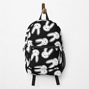 Bad Bunny Oasis Logo PatternWhite on Black  Backpack RB1412