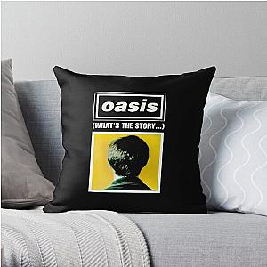 oasis classic rock Throw Pillow RB1412