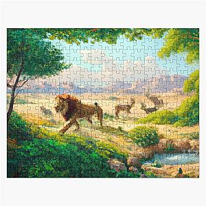 African Desert Oasis Jigsaw Puzzle RB1412