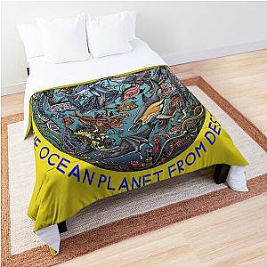 salviamo il pianeta oceano  Comforter