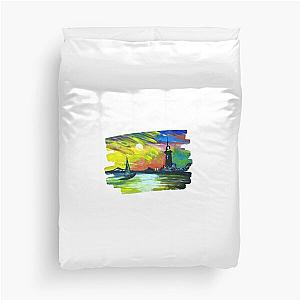 Lighthouse2 Painting By Sea Oceano Artist. Duvet Cover