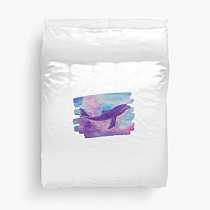 Whale Painting By Sea Oceano Artist. Duvet Cover