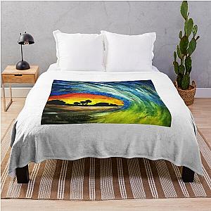 Ocean Painting By Sea Oceano Artist. Throw Blanket