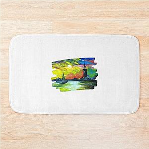 Lighthouse2 Painting By Sea Oceano Artist. Bath Mat