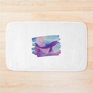 Whale Painting By Sea Oceano Artist. Bath Mat