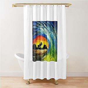 Ocean Painting By Sea Oceano Artist. Shower Curtain